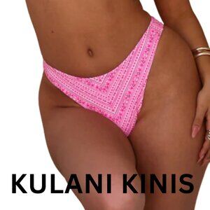 Kulani Kinis High Leg Bikini Bottoms in Starlight Saloon Size XS New with Tags